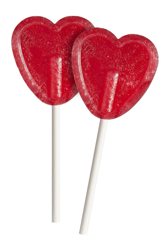 Sucette corazon cerise (lot de 10)