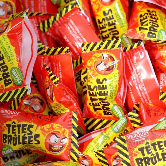 Têtes brûlées fraise (lot de 20)